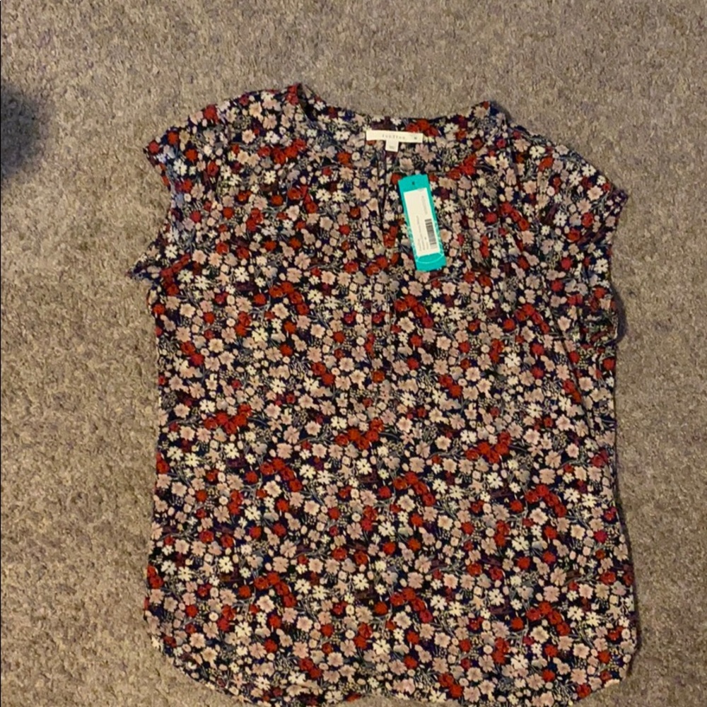 Split neck blouse